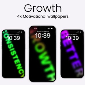 Motivational Growth Style Wallpapers for iPhone and Android Phones Home & Lockscreen Walls Home Screen iOS Themes Free Mobile 4K Wallpapers