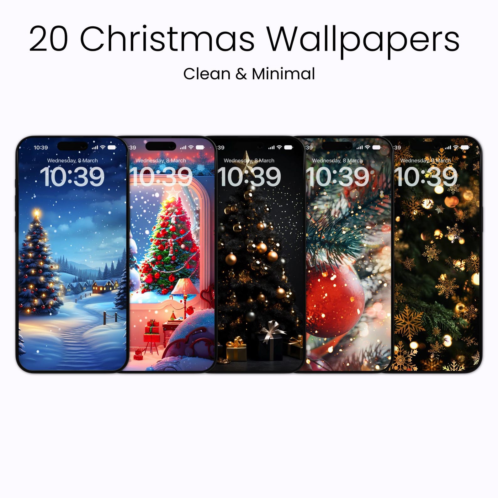 20+ Christmas Style Wallpapers for iPhone and Android Phones Home