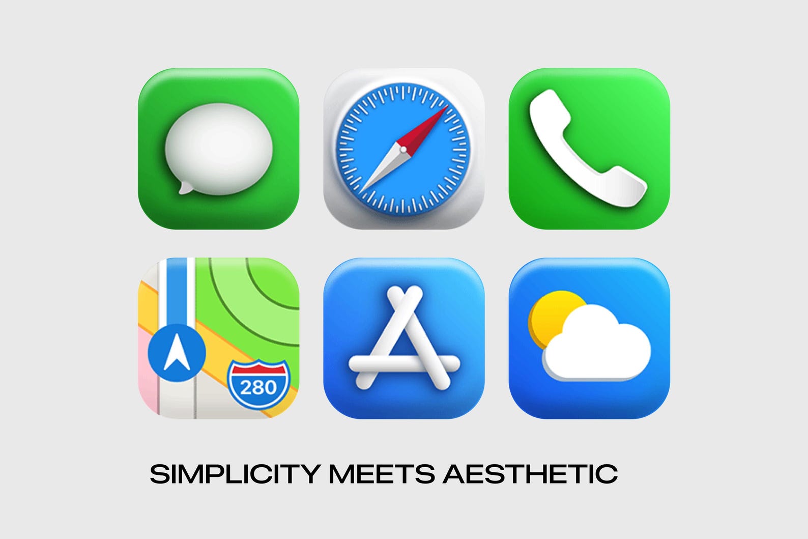 3D Ios Light Mode App Icons | Minimal Stunning Ios 14 | Ios 18 ...