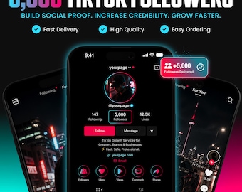 5,000 TikTok Followers | TikTok Growth Service | Social Media Promotion | TikTok Audience Growth | TikTok Marketing