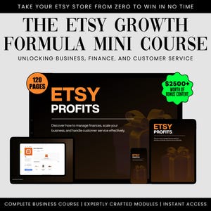 Etsy Shop Growth Formula Mini Course | Full Course | Lifetime Access | Etsy Store Course | Exclusive Bonuses | Etsy Shop Growth & Success