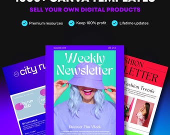 1000+ Canva Templates Bundle | MRR, PLR, Resell Rights | Canva Templates | Canva Designs | Canva Templates Bundle | Canva Designs Bundle