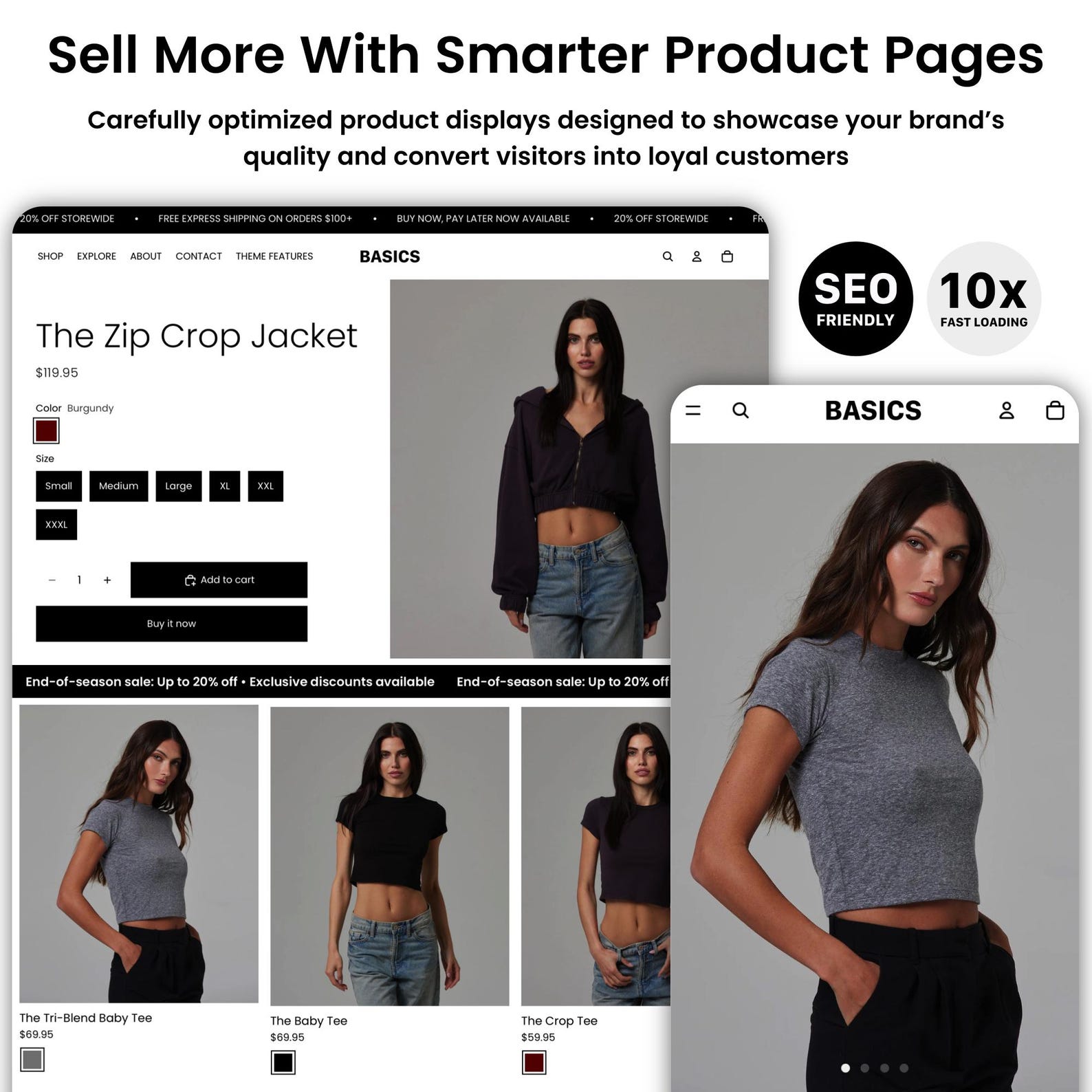 Basic Shopify Design Basics Shopify Theme | Shopify Theme Template | Fashion Shopify Theme ...