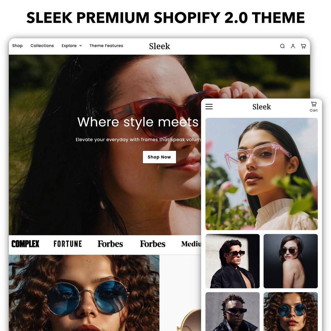 Sleek Shopify Theme | Shopify Theme Template | Fashion Shopify Theme ...