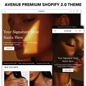 Jewelry Shopify Theme | Shopify 2.0 Theme Template | Premium Shopify Theme | Shopify Theme | Website Design Template | Shopify Website