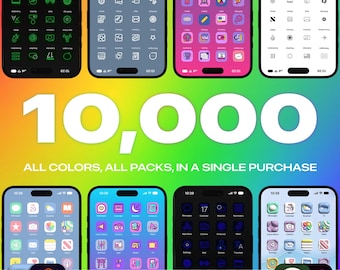 10,000+ iOS App Icons | Homescreen Icons Mega App Pack | Home Screen Icons | Free Custom Icons Bundle Icon Pack | iPhone & Android