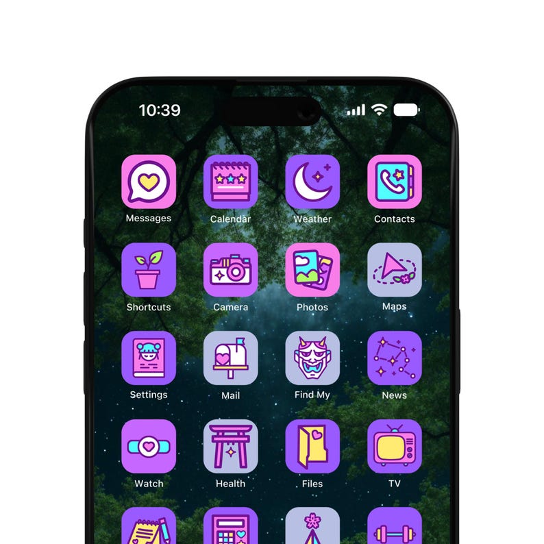 Lofi iPhone App Icons Homescreen Icons Minimal App Pack Home Screen ...