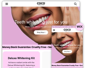 Coco Wix Template | Wix Website Theme | Minimal Wix Template | Premium Wix Website | Website Design Template | Wix Website Template