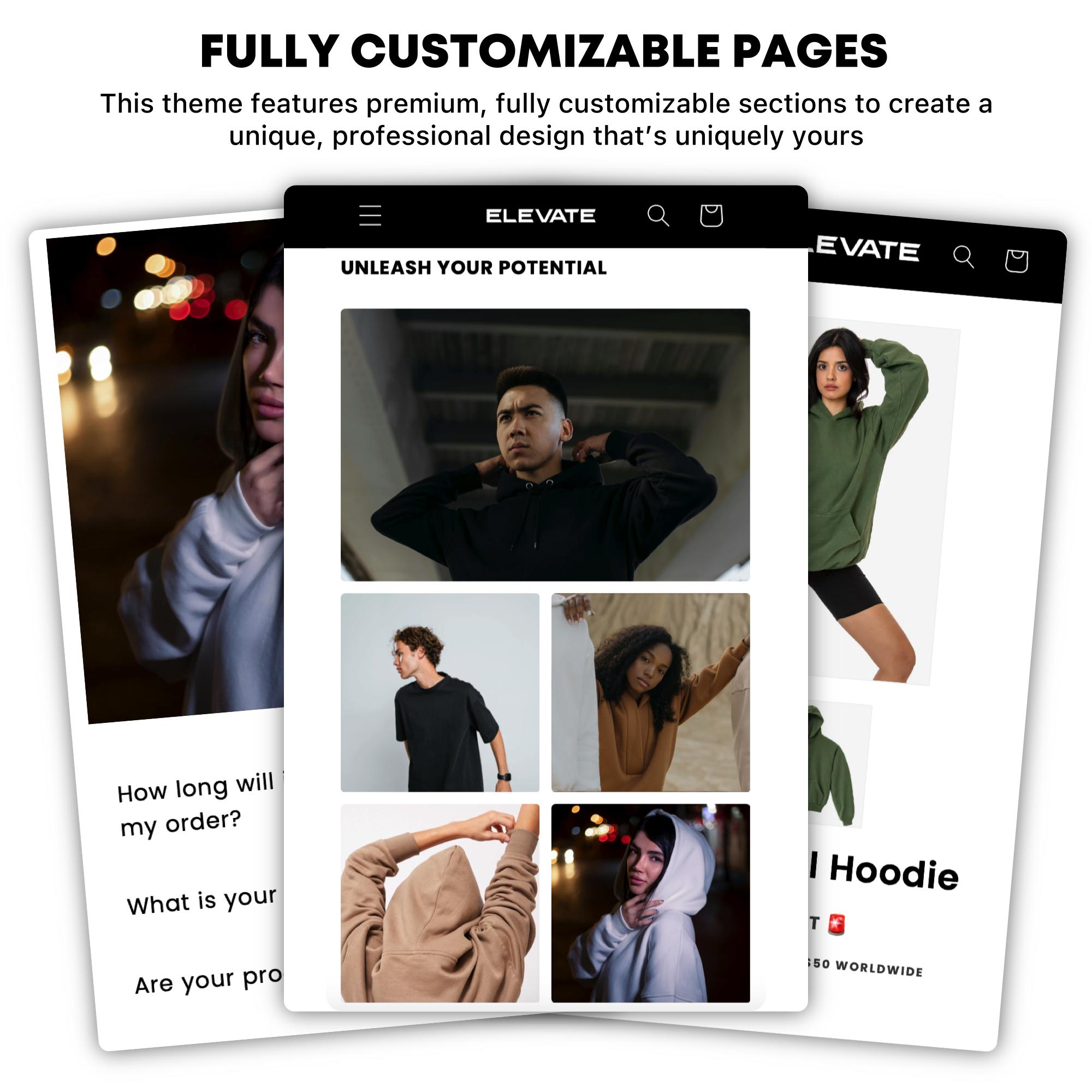 Elevate Shopify Theme | Shopify Theme Template | Fashion Shopify Theme ...