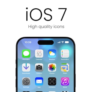 iOS 7 iPhone App Icons Homescreen Icons Home Screen Widgets Social Media Free Custom Icons Icon Pack for iPhone & Android