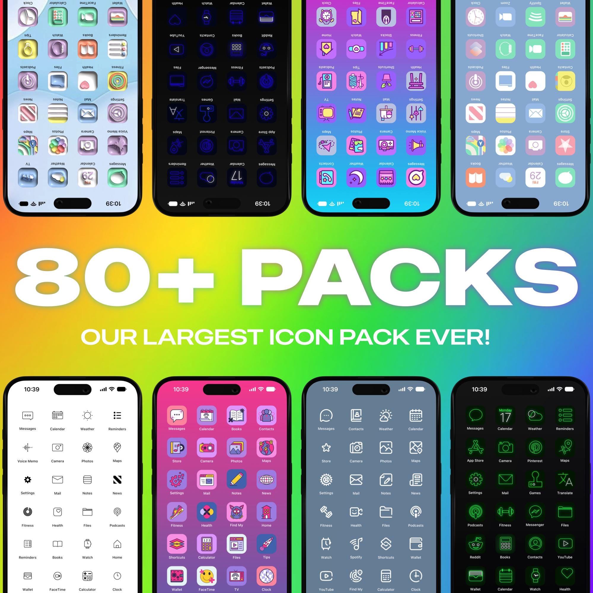 Ios Homescreen Button Icon 10,000+ Ios App Icons | Homescreen Icons Mega App Pack | Home Screen ...