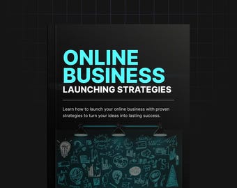 Online Business Startup Guide | Online Business Launch Ebook | Business Launch Strategy | Entrepreneurship PDF | Startup Planning Guide