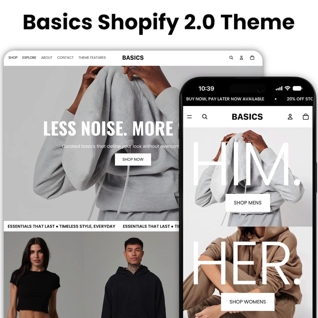 Basics Shopify Theme | Shopify 2.0 Theme Template | Fashion Shopify ...