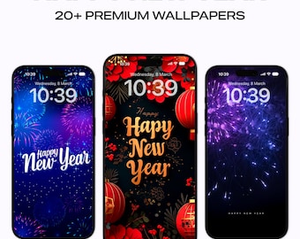 20+ Happy New Year Wallpapers for iPhone and Android Phones Home & Lockscreen HD Walls Home Screen iOS Themes Free Mobile 4K Wallpapers