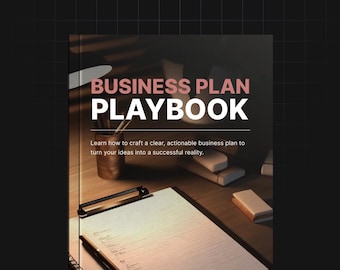 Business Plan Guide | Business Planning Ebook | Startup Business Plan | Small Business Strategy PDF | Entrepreneurship Workbook