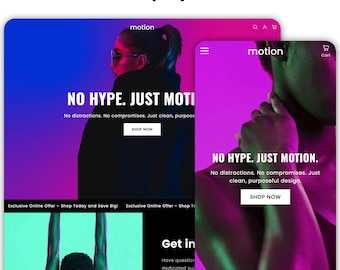 Motion Shopify Theme: Fashion & Apparel Template