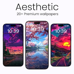 Sfondi con motivi estetici per iPhone e telefoni Android Pareti Home e Lockscreen Temi iOS Schermata iniziale Sfondi 4K gratuiti per cellulari