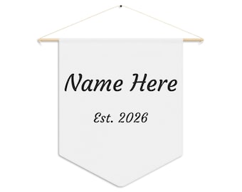 Custom Name Pennant | Personalized Name Banner | Custom Nursery Room Pennant | Custom Pennant | Custom Family Pennant