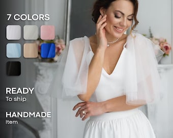 Detachable sleeves for wedding dress, Removable sleeves, Bridal sleeves detachable, Wedding shoulder sleeves, Pearl sleeves for dress
