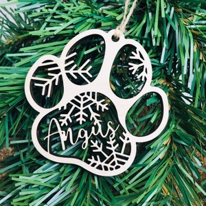 Personalized Pet Snowflake ornament