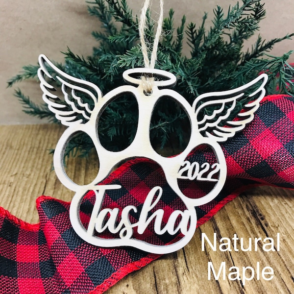 Personalized Pet Angel Ornament