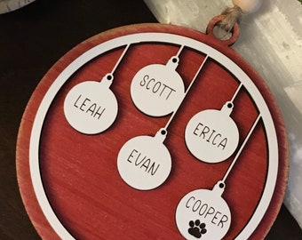 Personalized Family Ornament