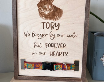 Pet Memorial Photo Frame with Collar Keeper