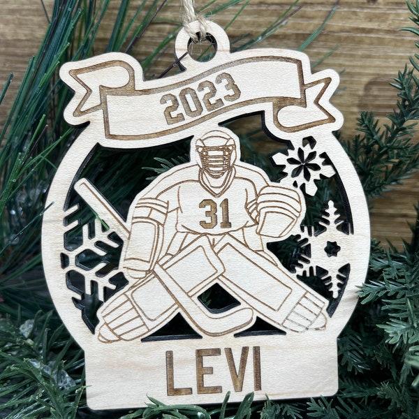 Personalized Goalie Ornament