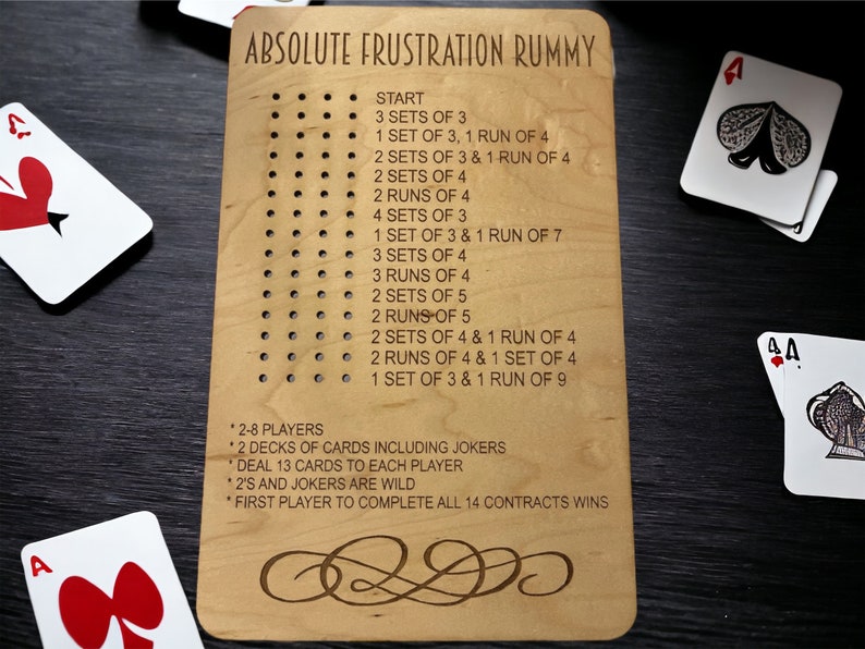 Personalized Frustration Rummy Board image 1