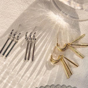 ZORO,ZORO earrings, only need one ear hole, cosplay jewelry, fashion items, titanium steel, 14k gold plated