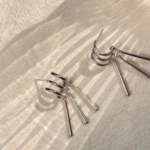 ZORO,Gold&Silver earrings,ZORO earrings, only need one ear hole, cosplay jewelry, fashion items, titanium steel, 14k gold plated