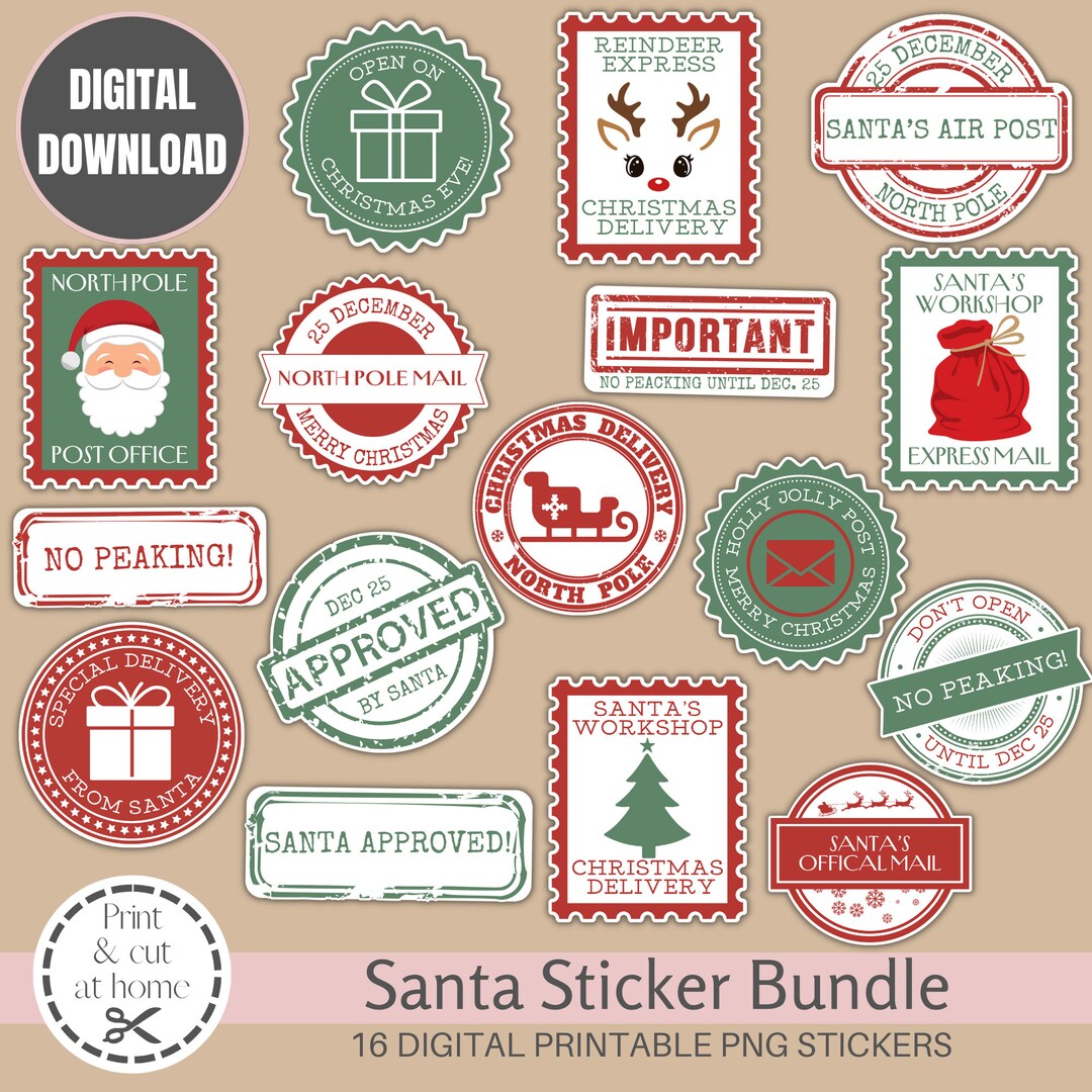 Santa Gift Stickers Printable - Il 1080xN.5371404241 Fo0l