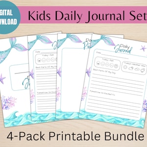 Diario imprimible para niños, diario para niños, diario para niños, diario de gratitud para niños, diario de gratitud para niños, indicaciones para el diario