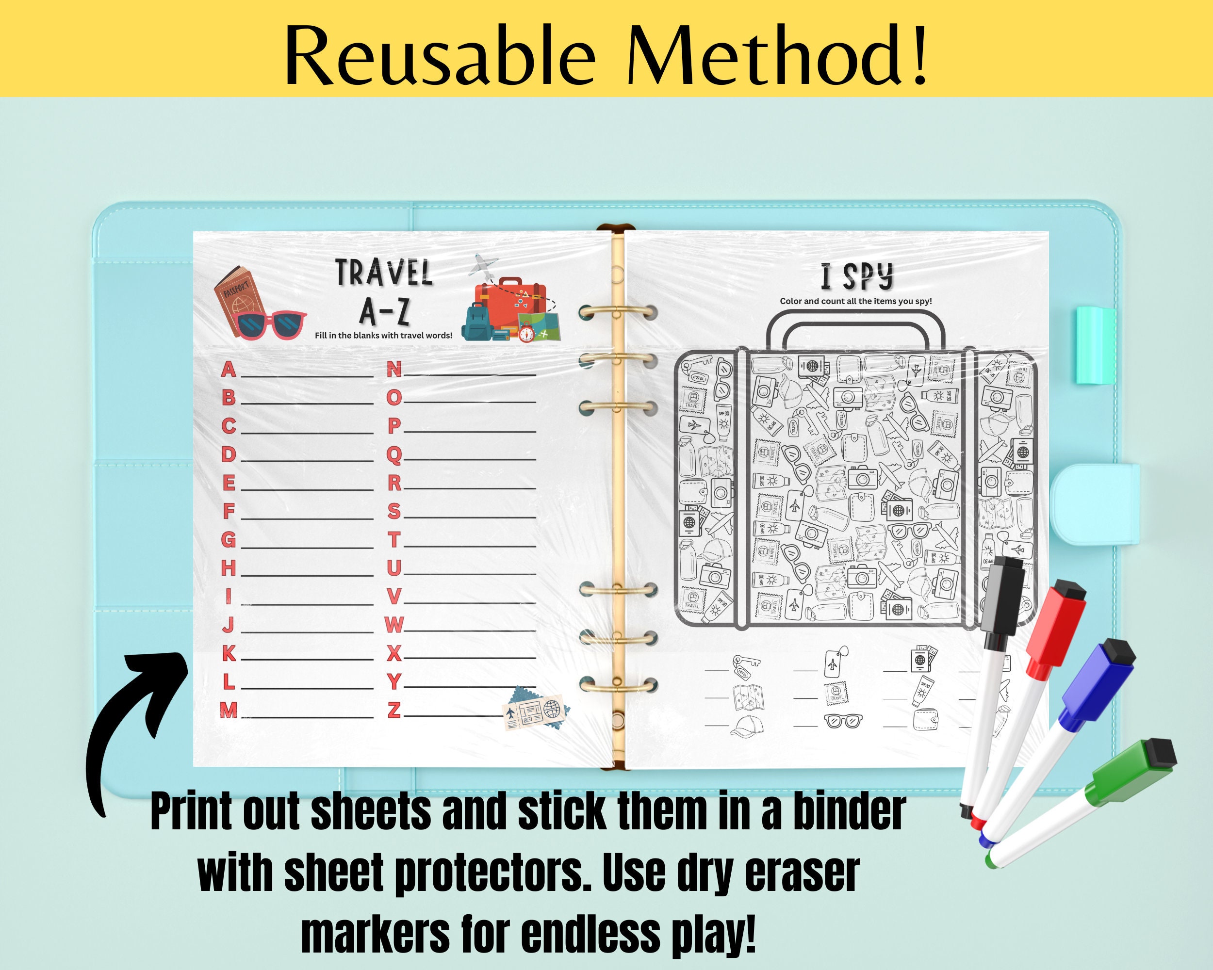 Kids Travel Activity Pack, Printable Kids Activities, Airplane Activity ...