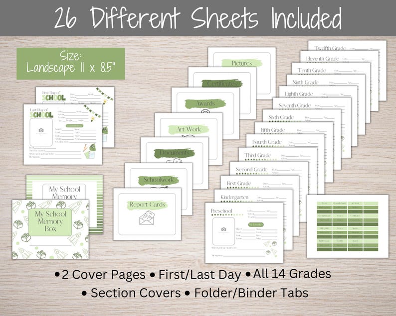 Kids Keepsake Journal, School Memory Book, School Memories, School