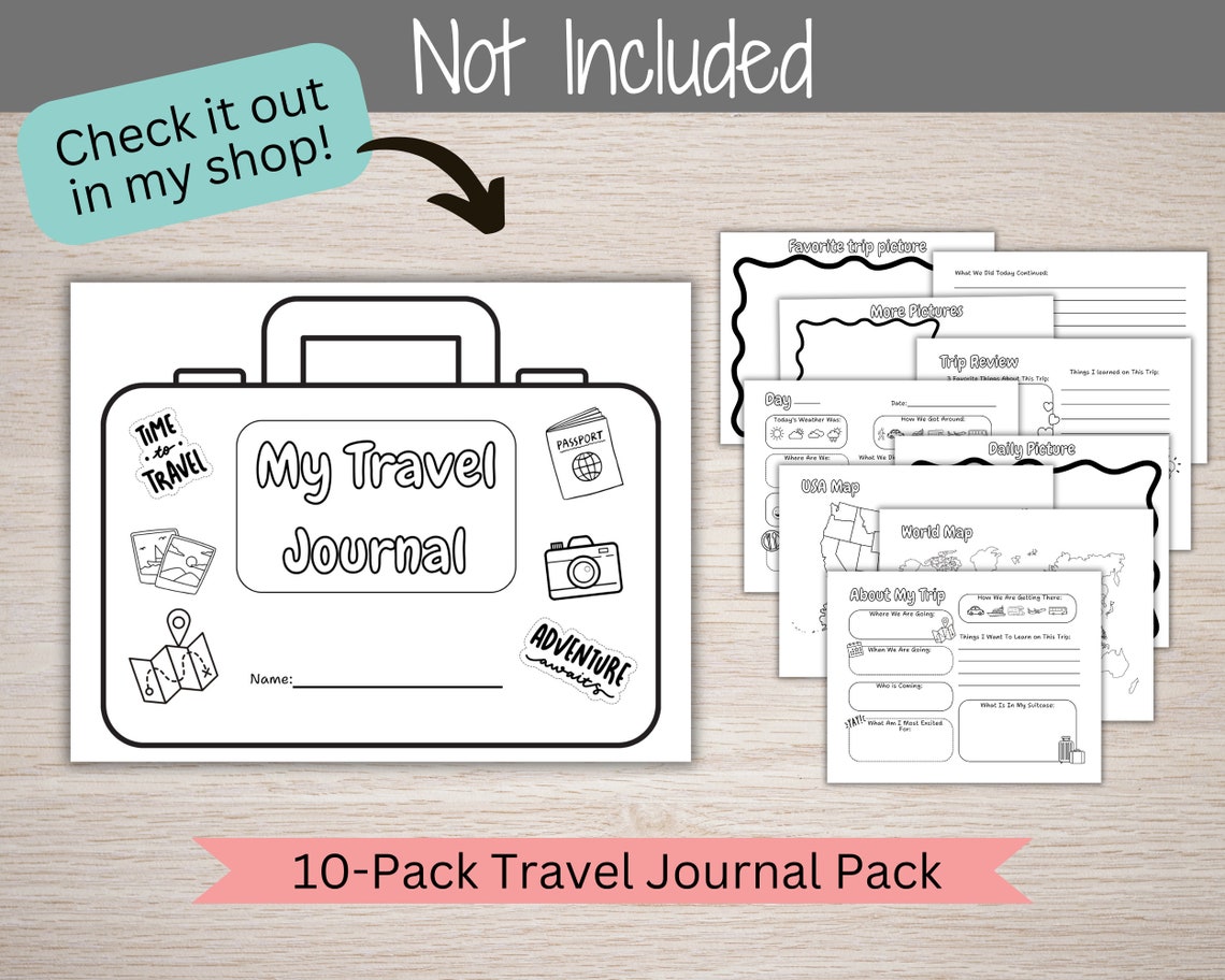 Kids Travel Activity Pack, Printable Kids Activities, Airplane Activity ...