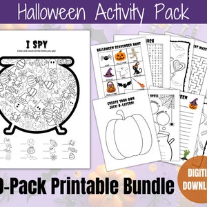 Halloween Activity Printable, Halloween Coloring, Halloween Party Games, Halloween Kids Printables, Halloween fun activity, Halloween games