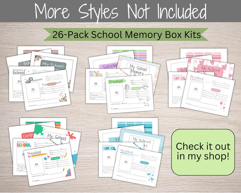 Kids Keepsake Journal, School Memory Book, School Memories, School