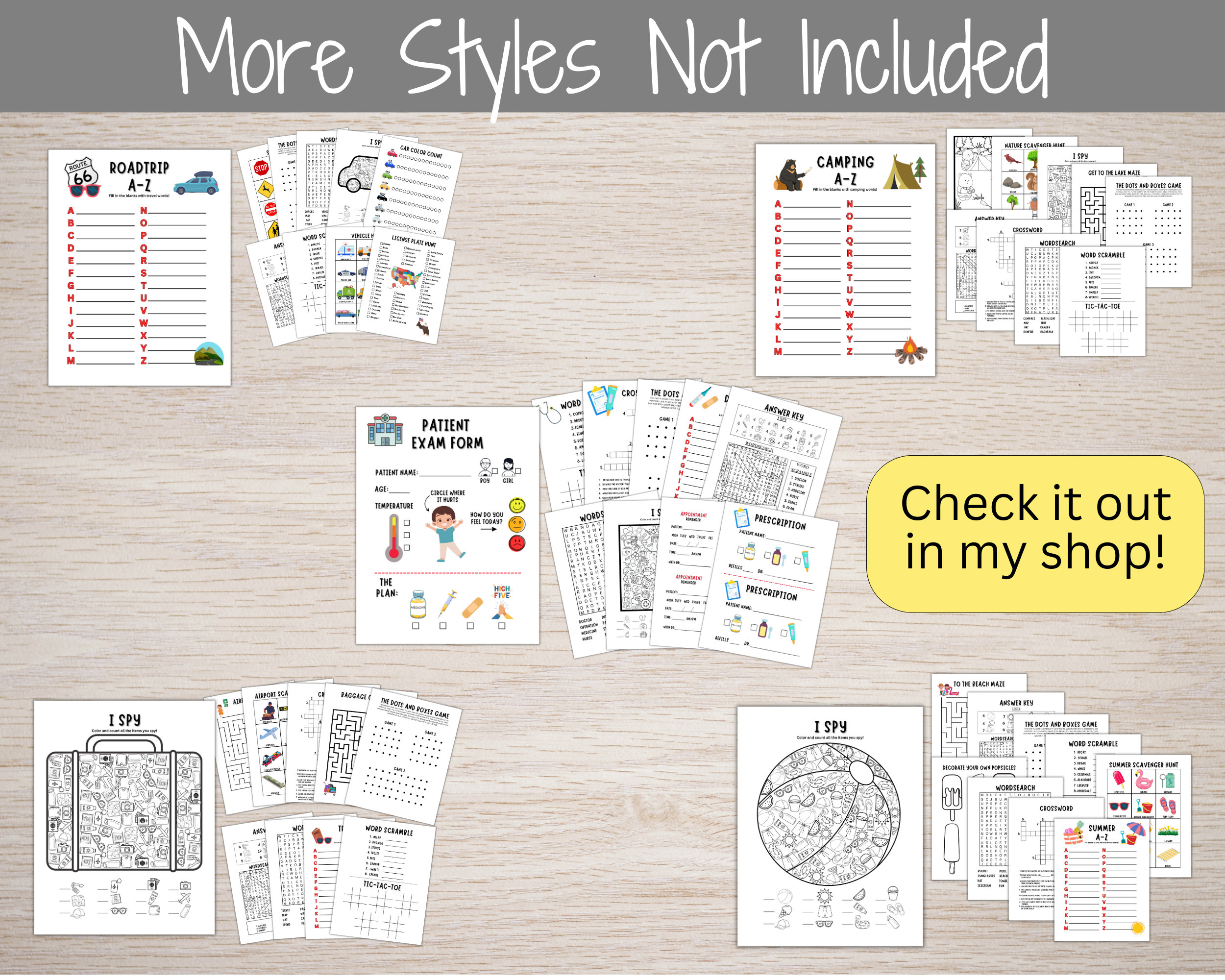 Kids Travel Plane Printables