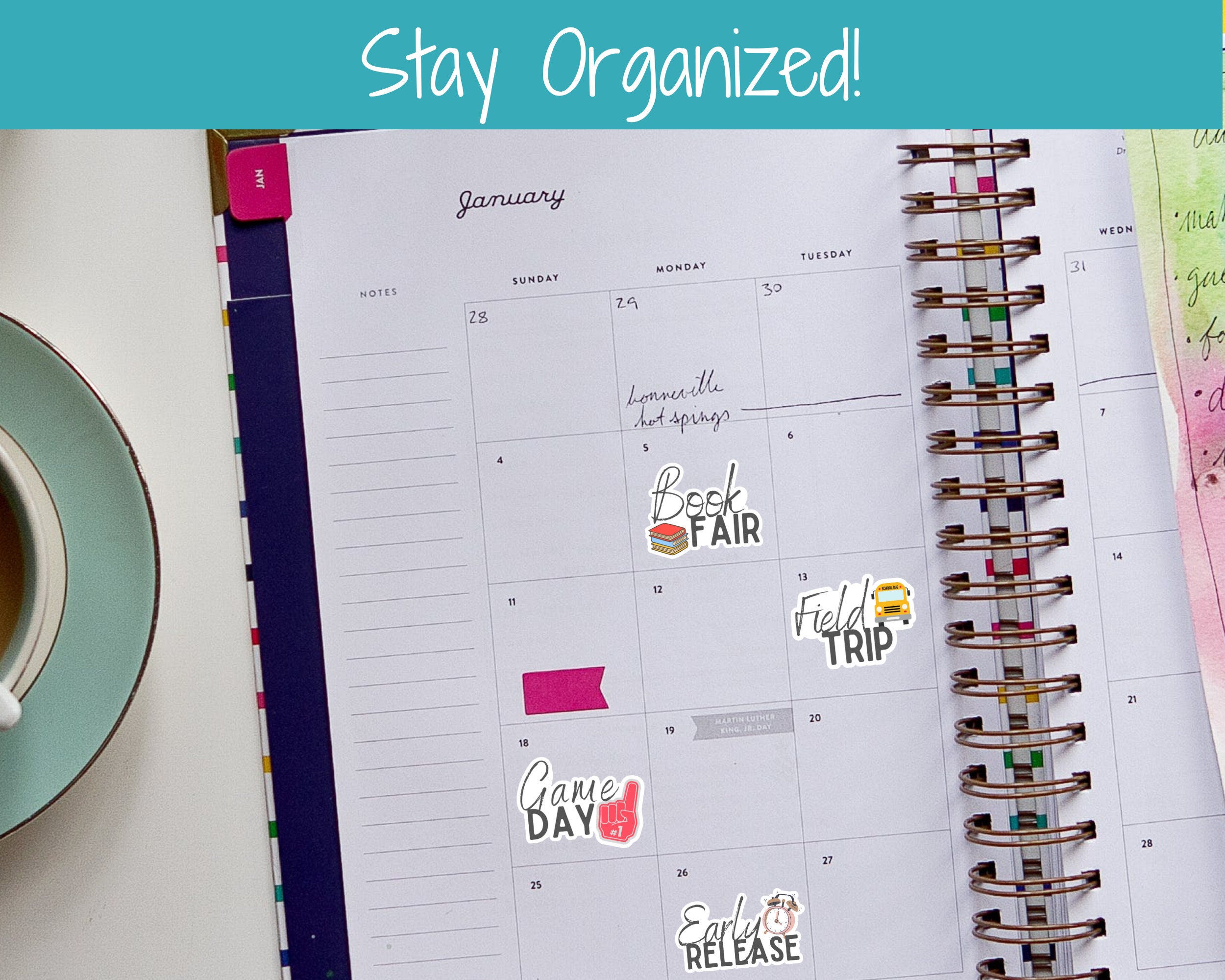 Printable School Stickers, Printable Planner Stickers, School Planner ...