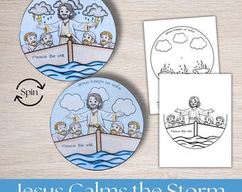 Jesus Calms the Storm Bible Craft: Sunday School Activity (PDF Printable)