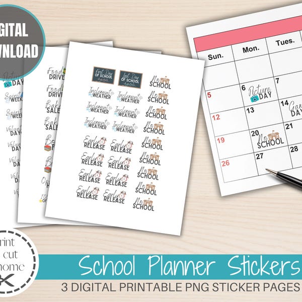 Waterproof Printable Calendar - Etsy