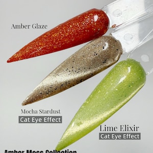 Amber Moss Collection Gellack Set | UV-härdande gellack (13-pack)