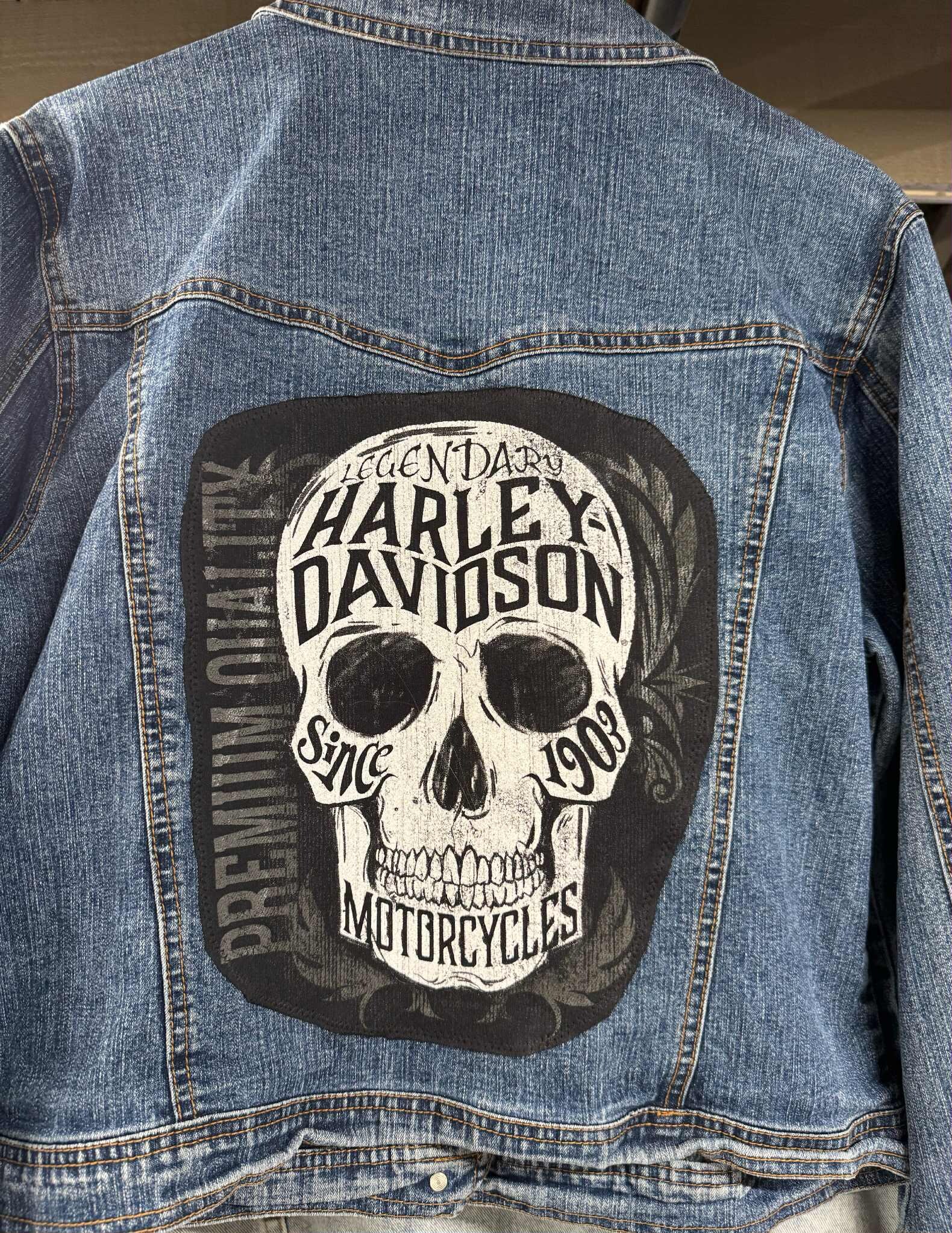Harley Davidson Vintage Denim Jacket - Etsy
