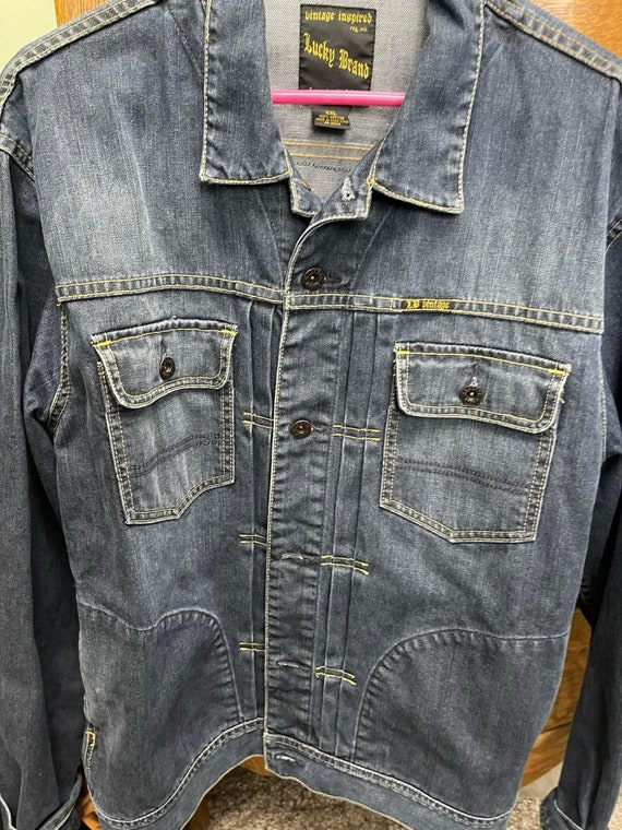 The Beatles, Let It Be Men's blue denim jacket, size XXL Lucky The  Beatles Let It Be tee attached to the back of of a kind