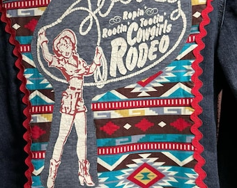 Rodeo Girl Ladies Size 10, Blue Denim JM Collection, With - Main Image