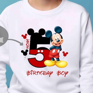 Disney Birthday Sweatshirt Custom Gifts Personalized Disney Birthday Sweater Minnie Mouse Birthday Disney Outfit Disney Kids And Adults Gift