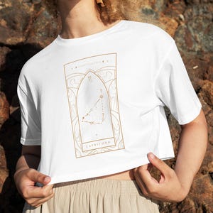 Steinbock Sternzeichen Konstellation T-Shirt, Himmlisches Horoskop T-Shirt, Astrologie Sternkarte Geschenk