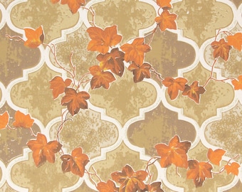 1970s Retro Vintage Wallpaper - Blue and Yellow Flowers, Sold by the ...