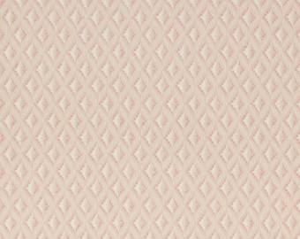 1950s Vintage Wallpaper White Pink Diamond Quilt on Pink by the Yard